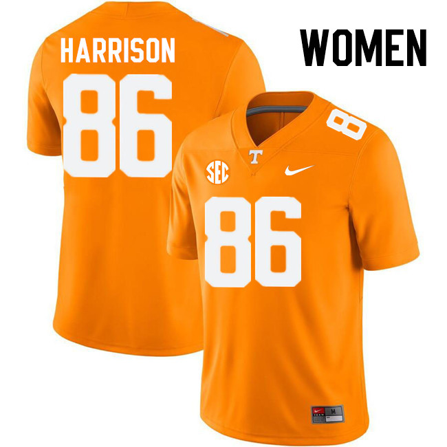 Women #86 Cole Harrison Tennessee Volunteers College Football Jerseys Stitched-Orange